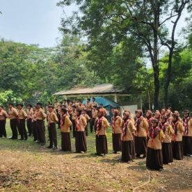 Proses Pelantikan Pramuka SMK Al-Munir