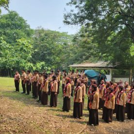 Proses Pelantikan Pramuka SMK Al-Munir