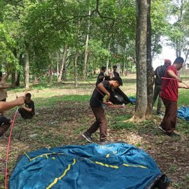 Kegiatan Pemasangan Tenda