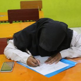 Peserta mendengarkan Pembukaan dan Arahan Test Interview PPDB 2024-2025