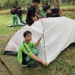 Kegiatan Pemasangan dan Pembagian Tenda