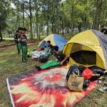 Kegiatan Pemasangan dan Pembagian Tenda