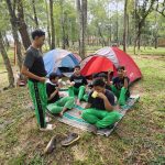Kegiatan Pemasangan dan Pembagian Tenda