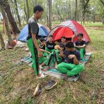 Kegiatan Pemasangan dan Pembagian Tenda